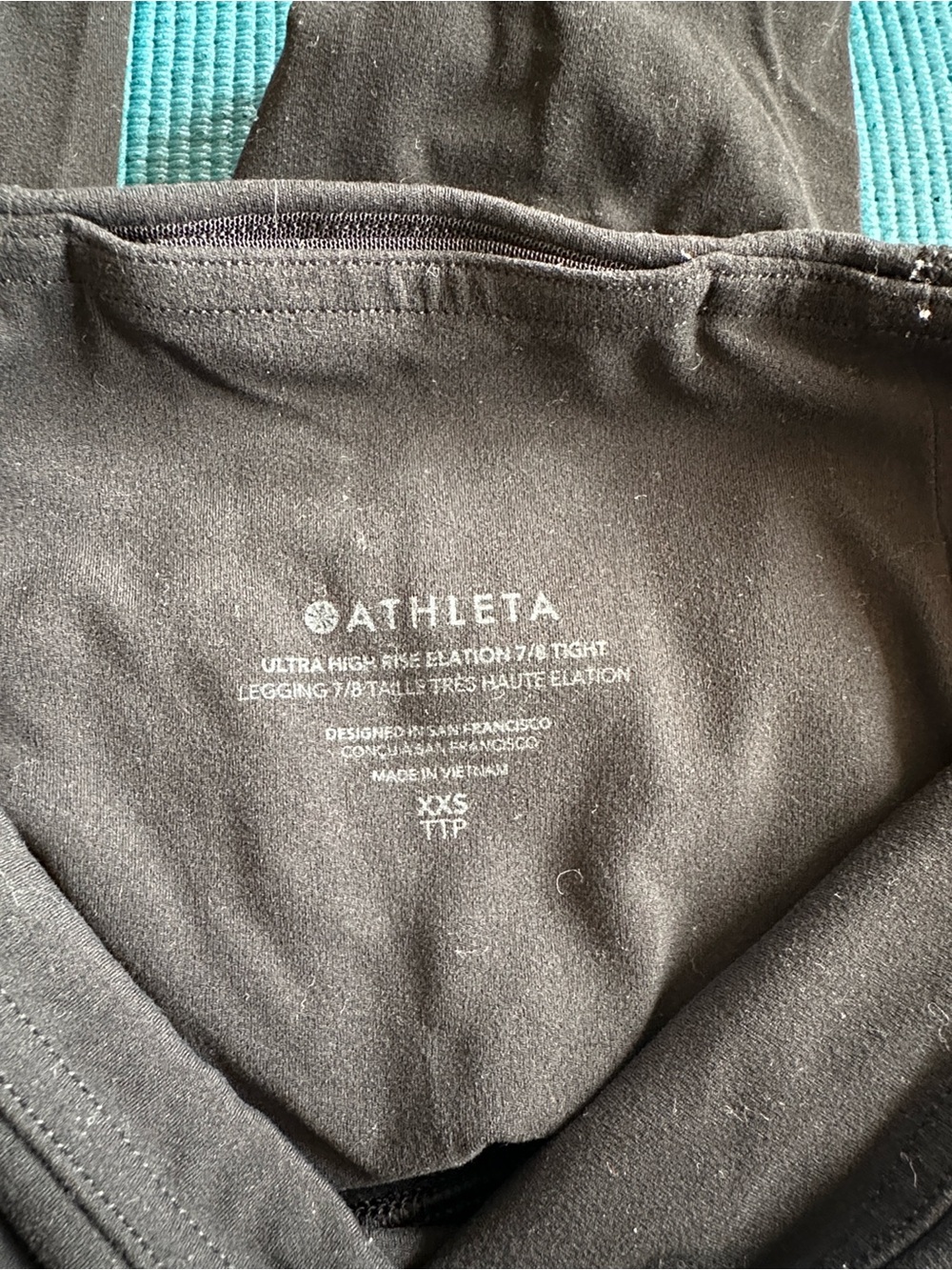 Athleta Ultra High Rise Elation 7/8ths Tight Black Leggings XXS - Picture 6 of 6